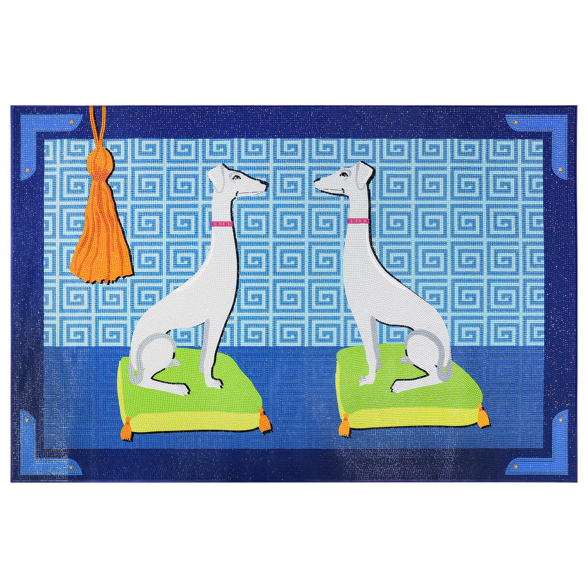 Jonathan Adler x Michaels 24" x 36" Pair of Greyhounds Diamond Art Kit